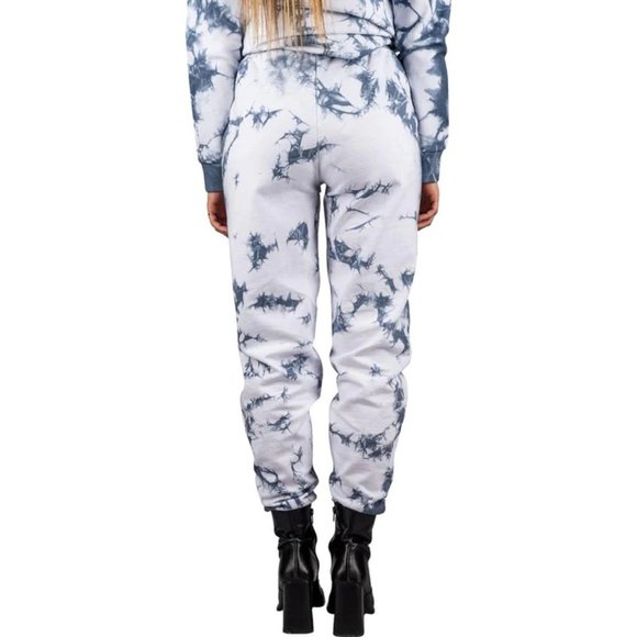 SILVER Women's Blue Fleece Lined Tie-Dye Joggers - NEW NWT - Picture 2 of 8